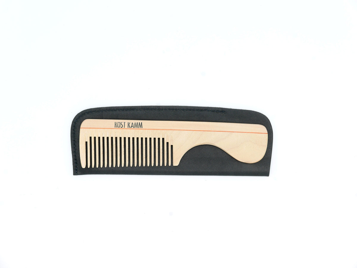 KOST KAMM|Comb with Handle 16cm/wide No.7 天然木