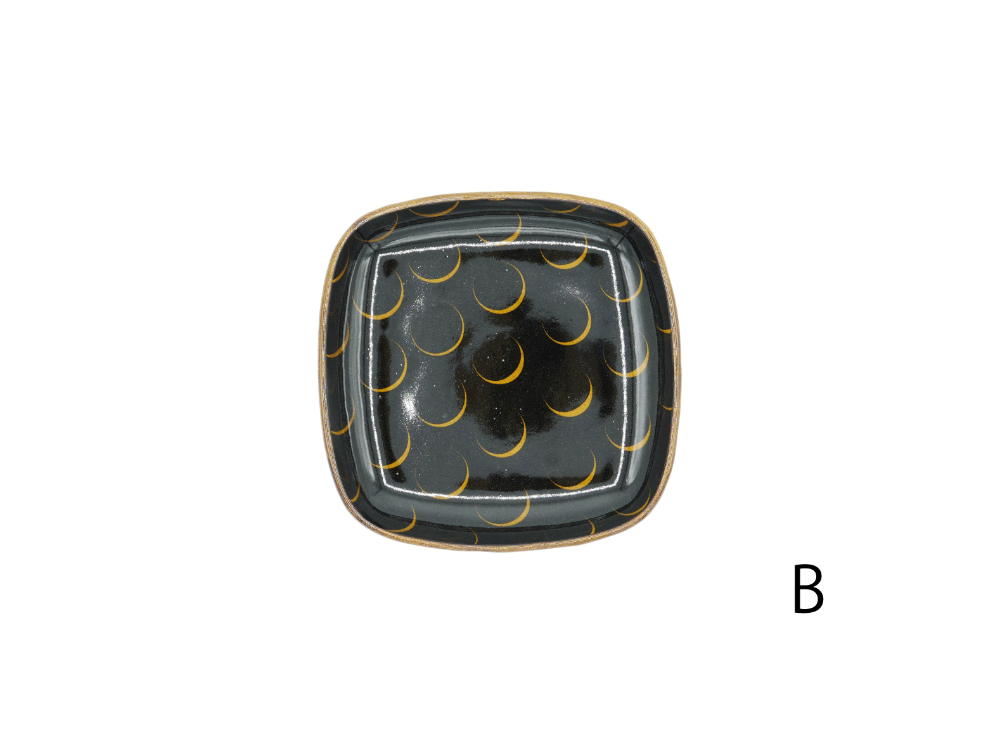 作家もの】陶芦澤｜スリップウェア 角皿 S– ハナレアルタナ ONLINE STORE