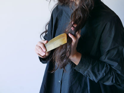 KOST KAMM｜Hairdessing comb　19cm/wide-narrow　No.20H　水牛角　ヘアコーム