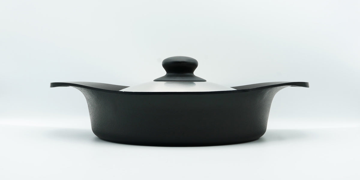 南部鉄器2セット柳宗理 柳宗理 オイルパン 22cm IH対応 南部鉄器 浅型鍋 （ ガス火対応 南部鉄