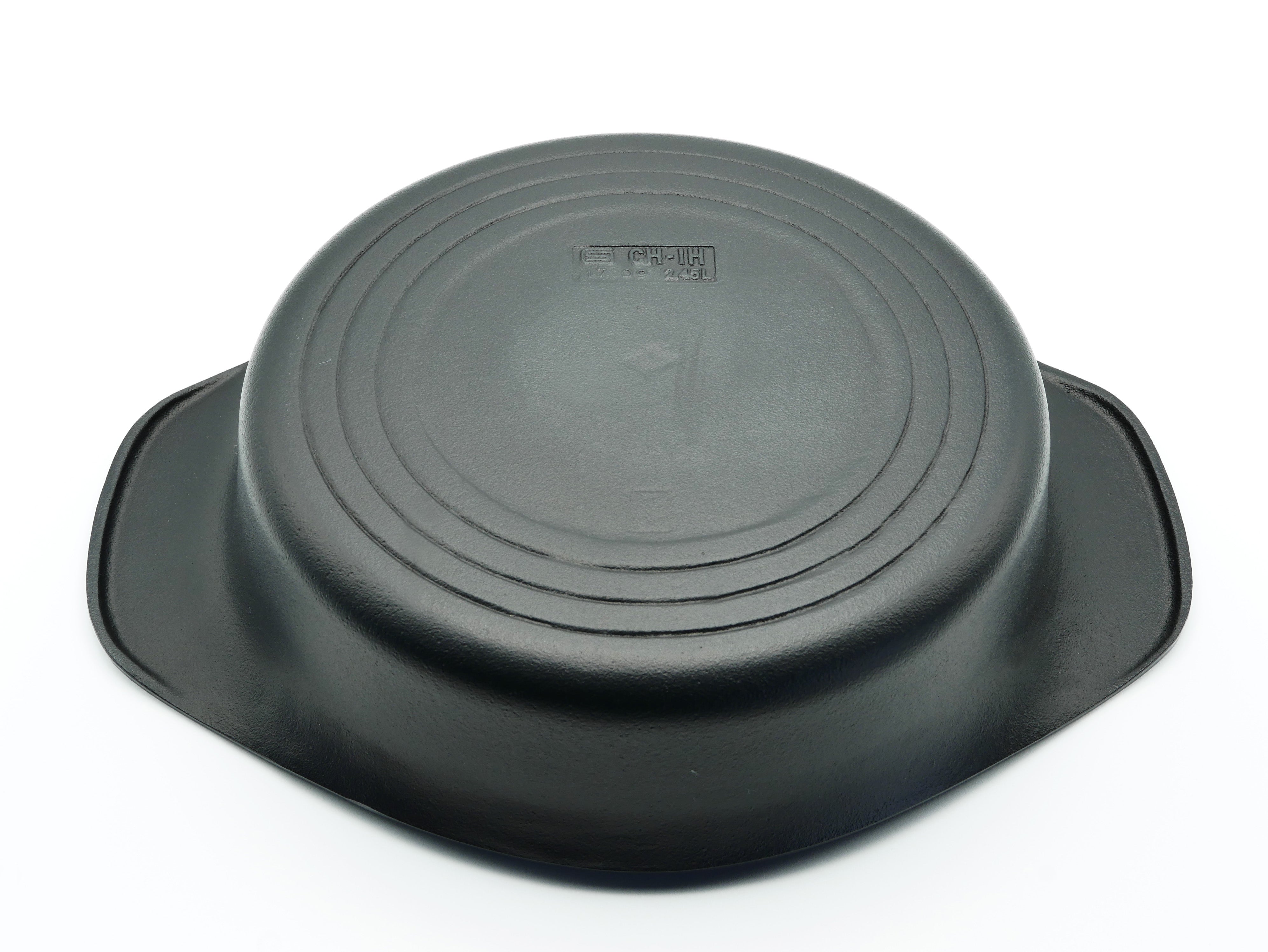 柳宗理鉄鍋浅型蓋なし22cm CD:469059 柳宗理 南部鉄器 IH対応 鉄鍋 浅型 22cm 2.0L ステンレス蓋付（ATT0901