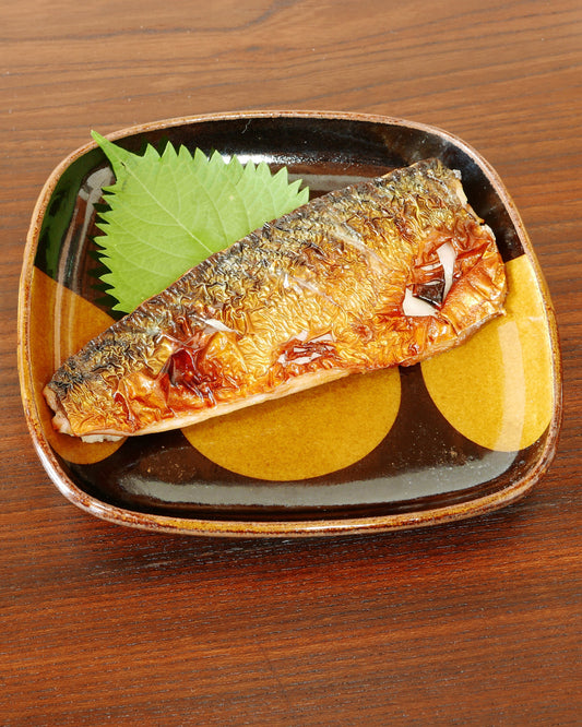 【作家もの】陶芦澤｜スリップウェア　飴釉　角皿　S