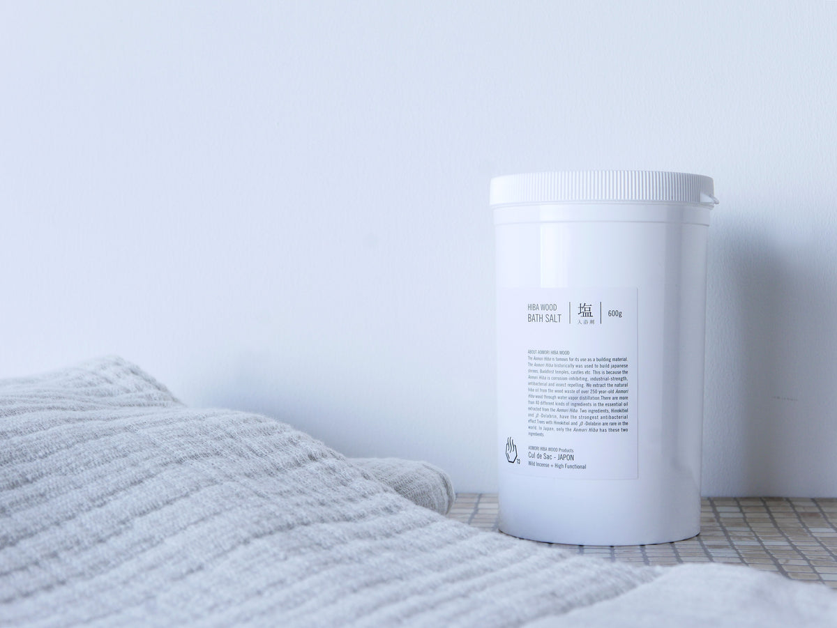Cul de Sac｜塩風呂　HIBA WOOD BATH SALT　600g　入浴剤