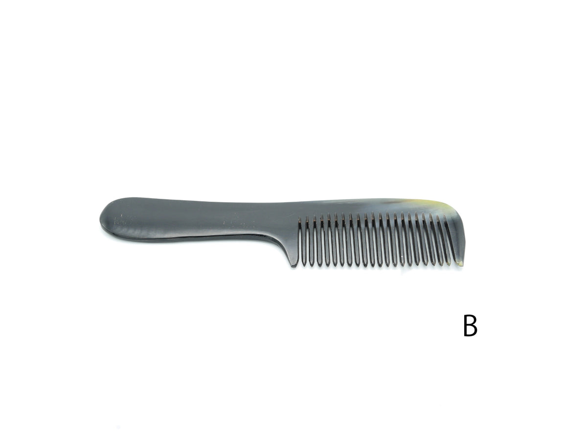 KOST KAMM｜Comb with handle　Water Buffalo Horn/wide/17.5cm　No.60H　水牛角