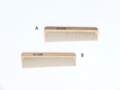 KOST KAMM｜Pocket comb　14cm/wide　No.17　天然木　ヘアコーム