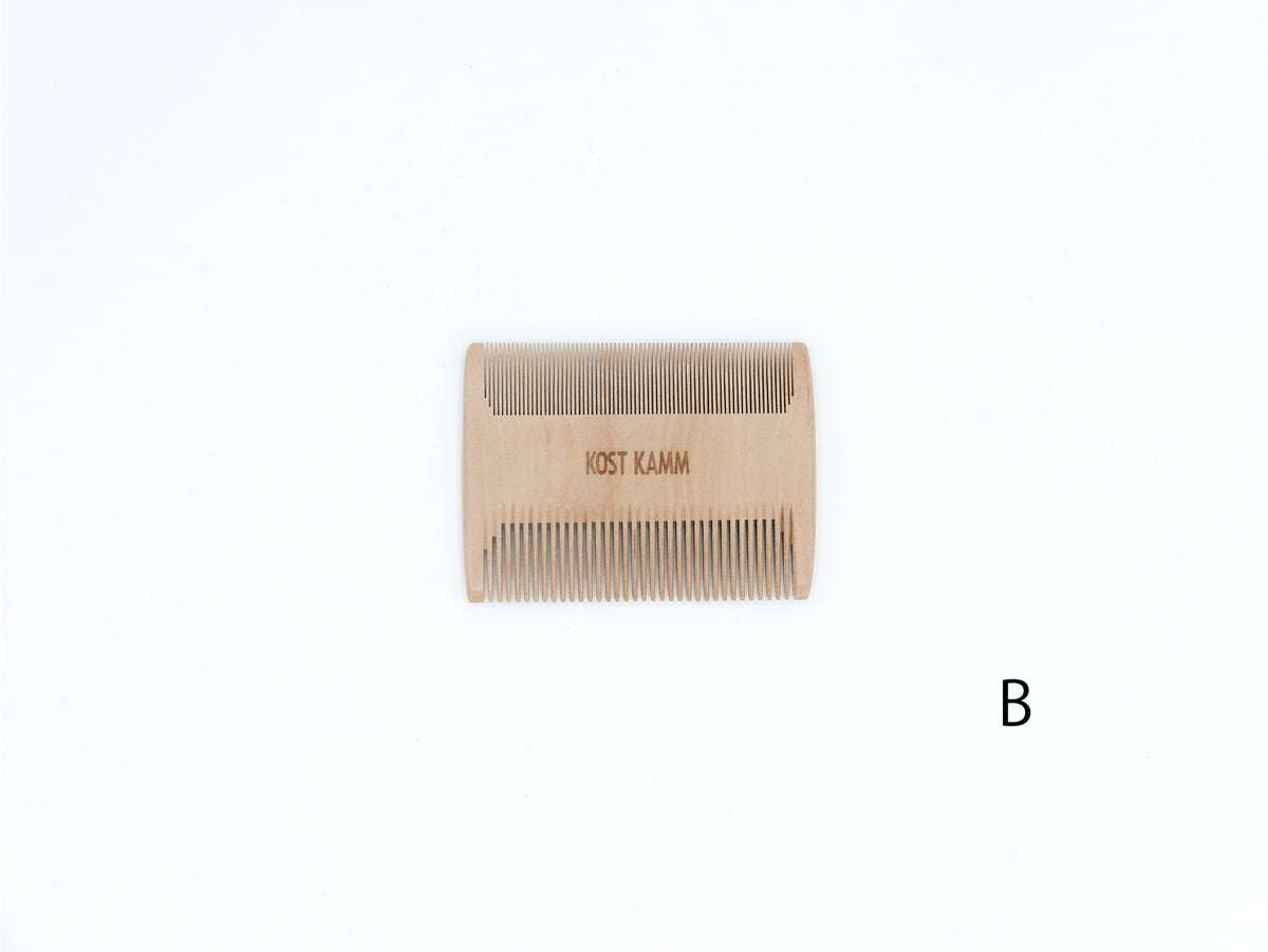 KOST KAMM｜Baby-comb　2-sides / extra narrow-narrow / 8*6cm　No.23　天然木