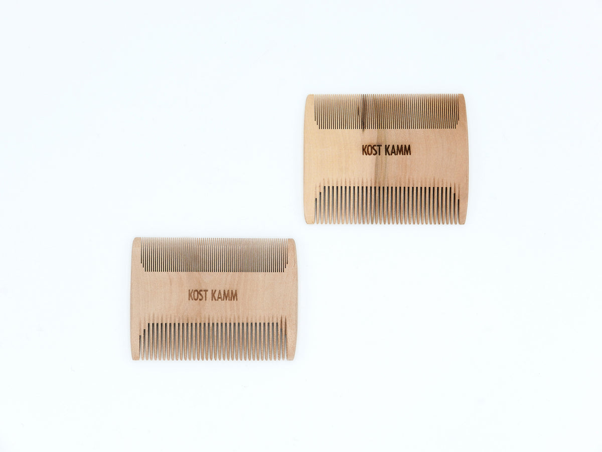 KOST KAMM｜Baby-comb　2-sides / extra narrow-narrow / 8*6cm　No.23　天然木