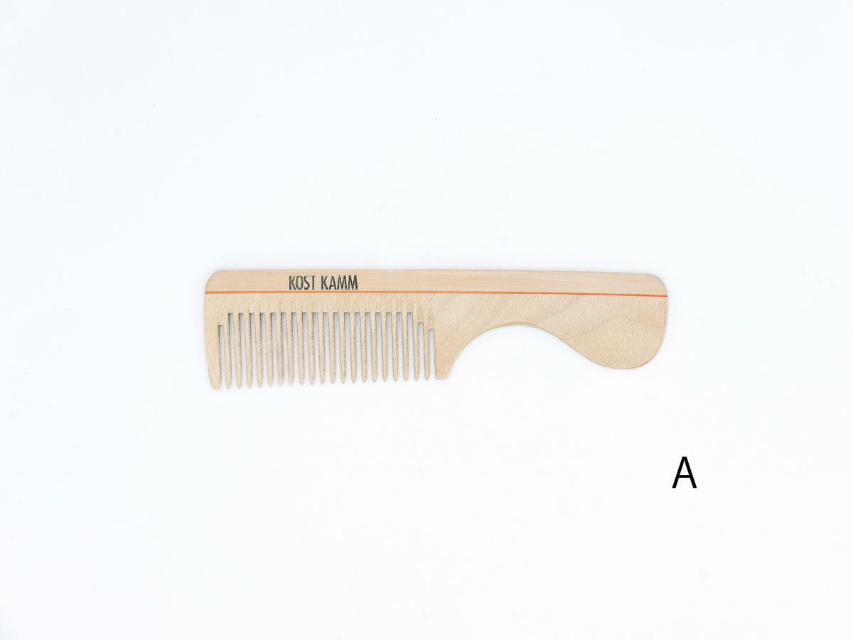 KOST KAMM｜Comb with Handle 16cm/wide　No.7　天然木