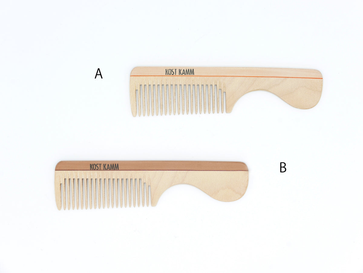 KOST KAMM｜Comb with Handle 16cm/wide　No.7　天然木