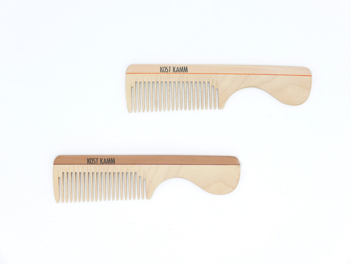 KOST KAMM｜Comb with Handle 16cm/wide　No.7　天然木