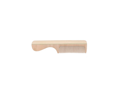 KOST KAMM｜Beard comb with handle　12cm / wide　No.215　天然木　ヘアコーム