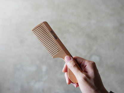KOST KAMM｜Comb with Handle 16cm/wide　No.7　天然木