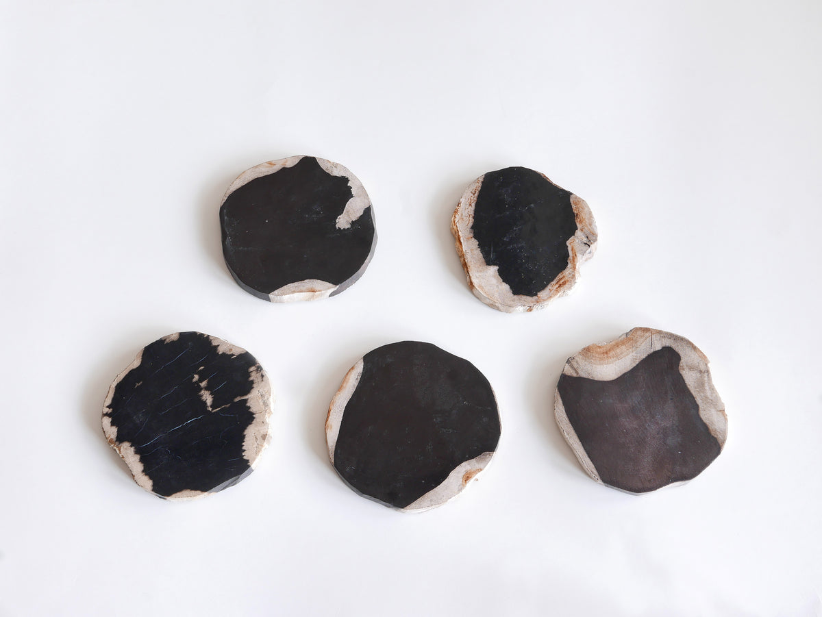 amabro｜WOOD COASTER　Black【1～20】