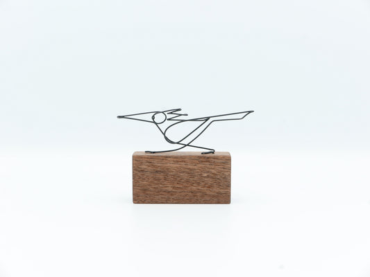 【作家もの】岡部稔｜ワイヤースケッチ -168｜W8.3 × H5.8 cm