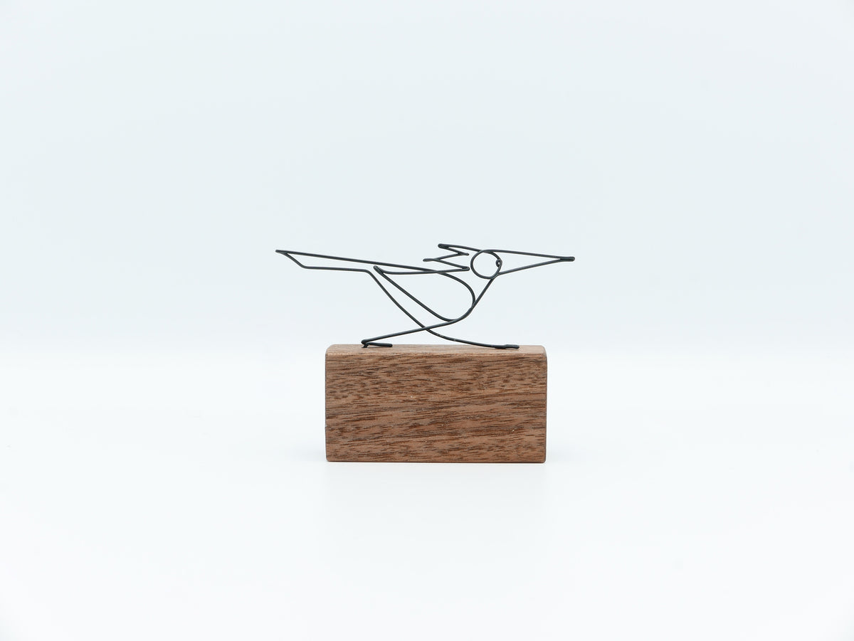 【作家もの】岡部稔｜ワイヤースケッチ -168｜W8.3 × H5.8 cm