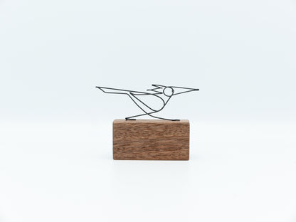 【作家もの】岡部稔｜ワイヤースケッチ -168｜W8.3 × H5.8 cm