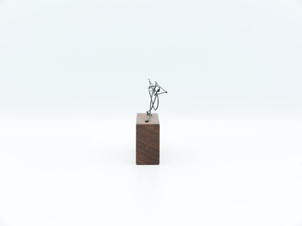 【作家もの】岡部稔｜ワイヤースケッチ -168｜W8.3 × H5.8 cm