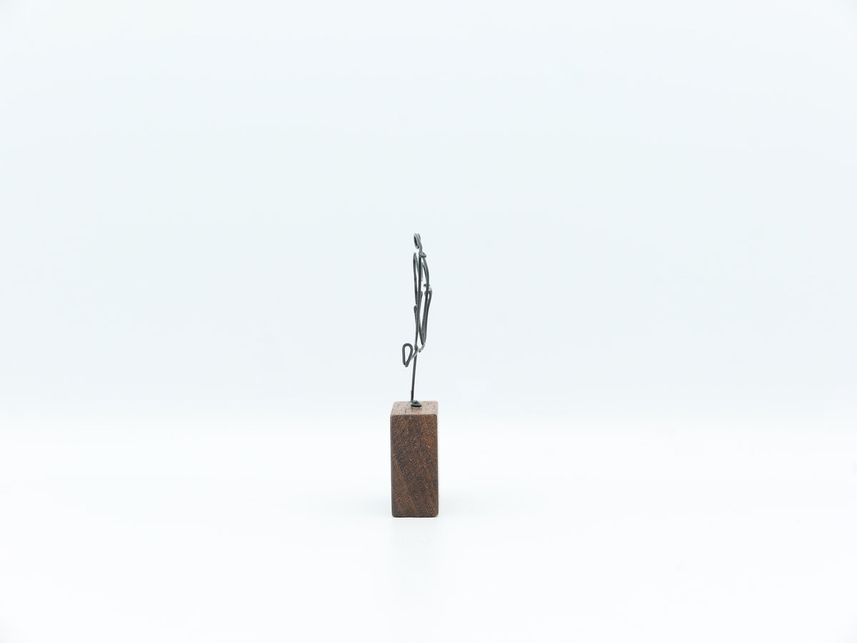 【作家もの】岡部稔｜ワイヤースケッチ -172｜W4.8 × H8.1 cm