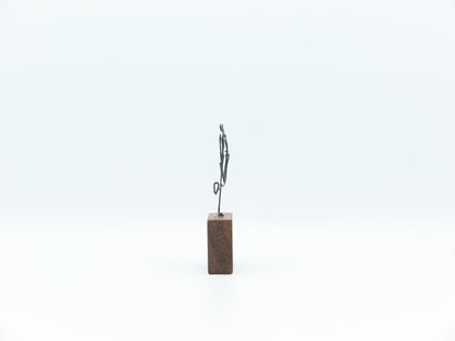 【作家もの】岡部稔｜ワイヤースケッチ -172｜W4.8 × H8.1 cm