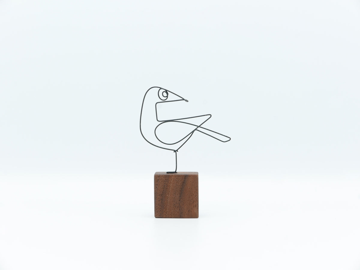 【作家もの】岡部稔｜ワイヤースケッチ -173｜W6 × H8.9 cm