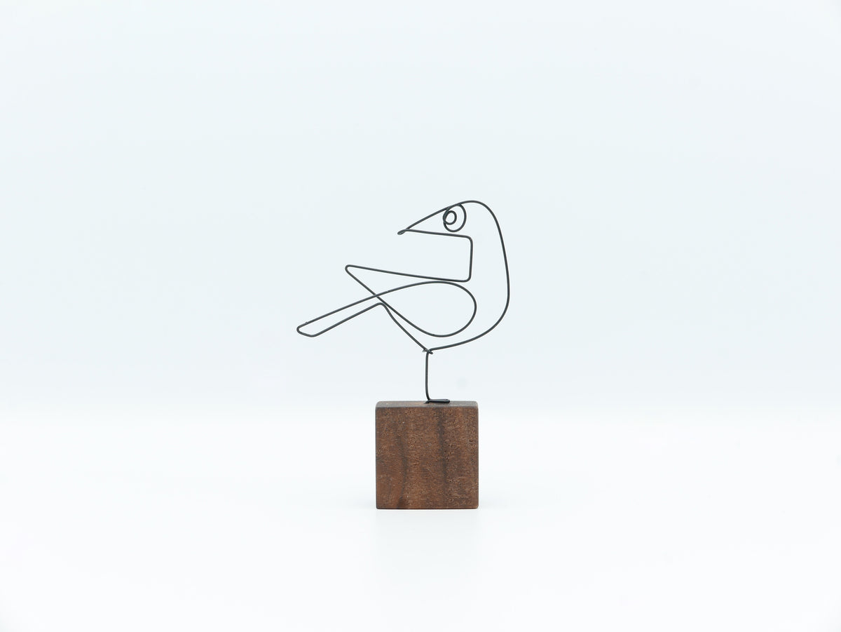 【作家もの】岡部稔｜ワイヤースケッチ -173｜W6 × H8.9 cm