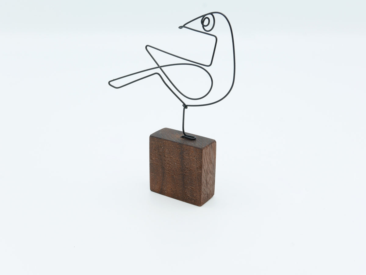 【作家もの】岡部稔｜ワイヤースケッチ -173｜W6 × H8.9 cm