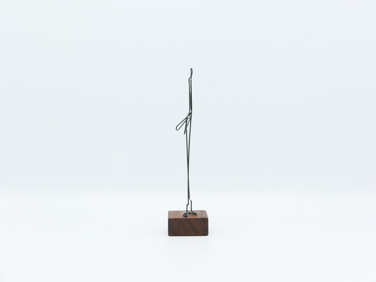 【作家もの】岡部稔｜ワイヤースケッチ -175｜W5.2 × H12.4 cm