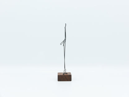 【作家もの】岡部稔｜ワイヤースケッチ -175｜W5.2 × H12.4 cm