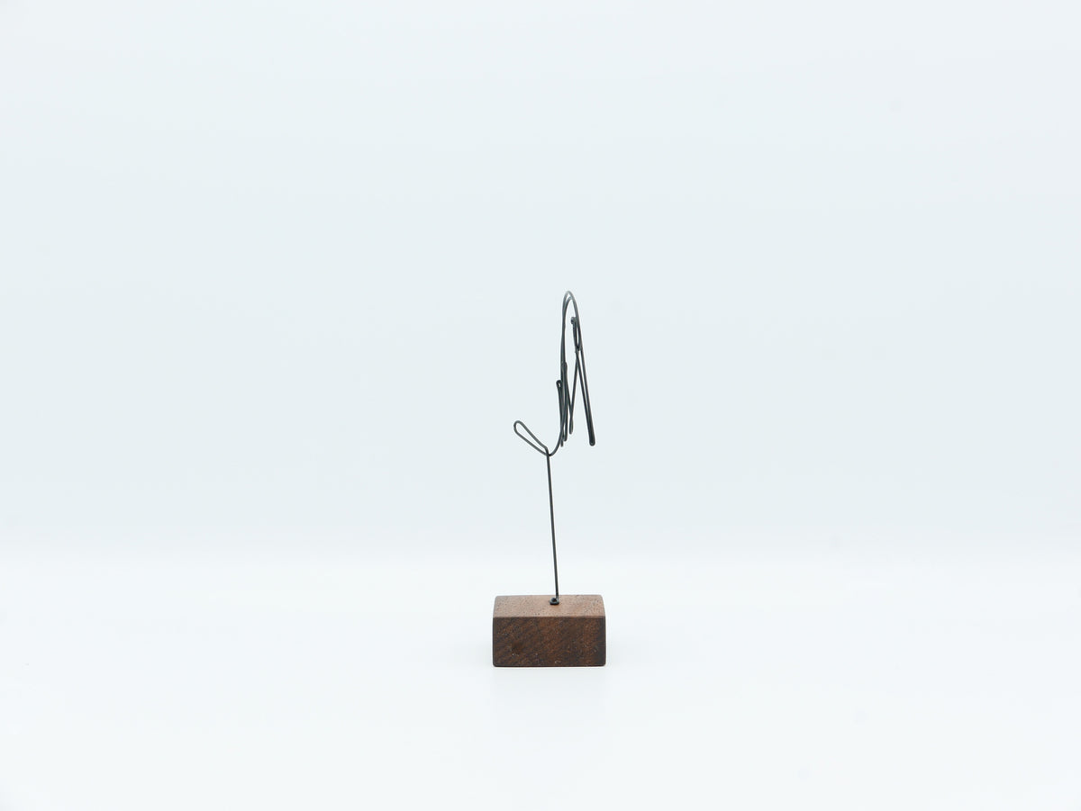 【作家もの】岡部稔｜ワイヤースケッチ -177｜W6.2 × H9.9 cm