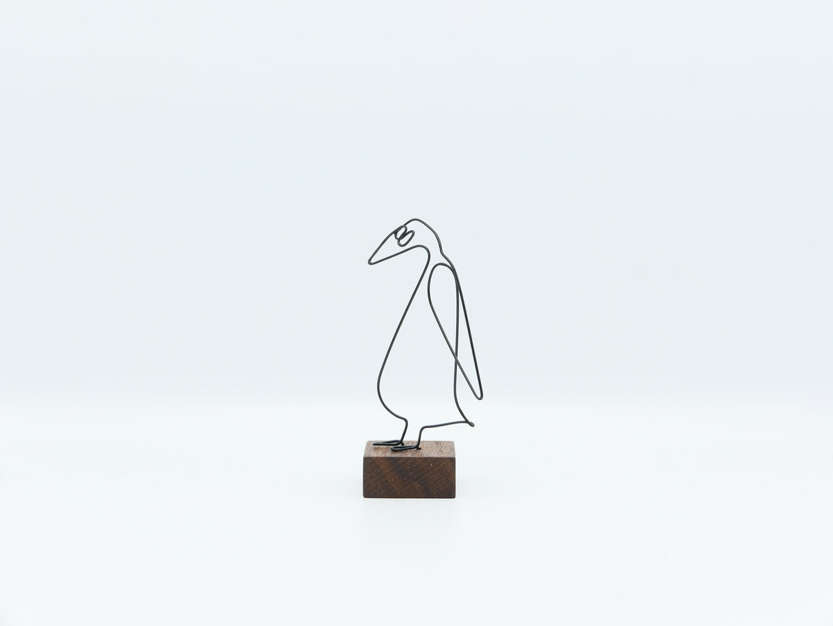 【作家もの】岡部稔｜ワイヤースケッチ -178｜W4.5 × H9 cm