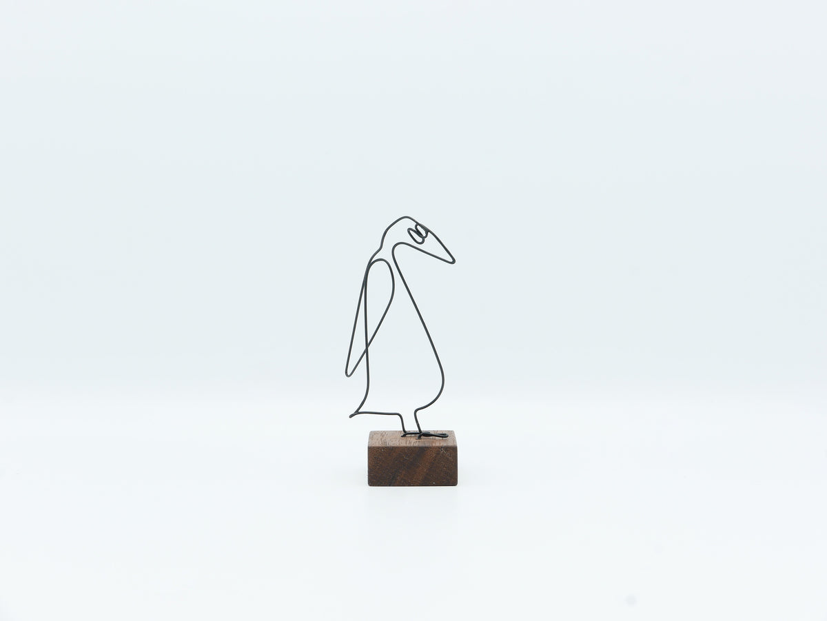【作家もの】岡部稔｜ワイヤースケッチ -178｜W4.5 × H9 cm