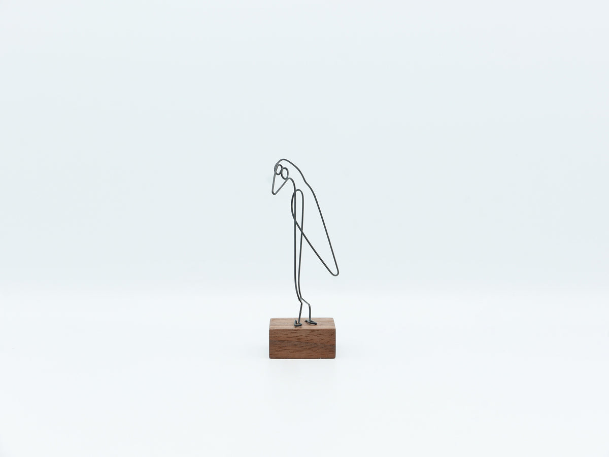 【作家もの】岡部稔｜ワイヤースケッチ -178｜W4.5 × H9 cm