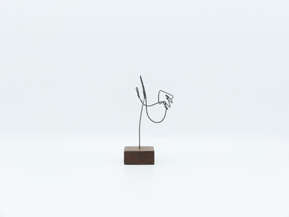 【作家もの】岡部稔｜ワイヤースケッチ -179｜W7.1 × H8.7 cm