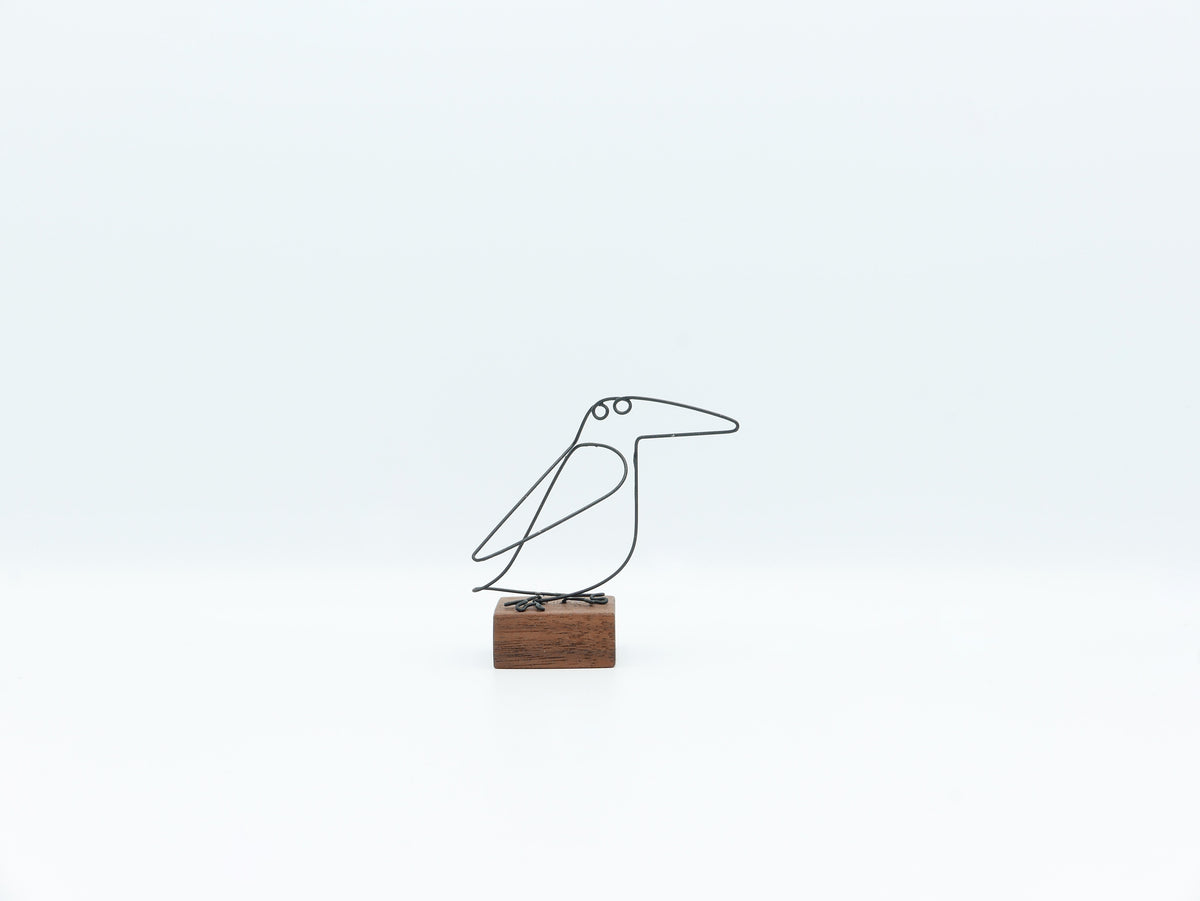 【作家もの】岡部稔｜ワイヤースケッチ -180｜W6.4 × H6.6 cm