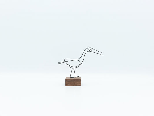 【作家もの】岡部稔｜ワイヤースケッチ -181｜W8.5 × H7.2 cm