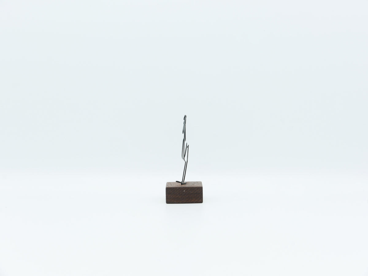 【作家もの】岡部稔｜ワイヤースケッチ -181｜W8.5 × H7.2 cm