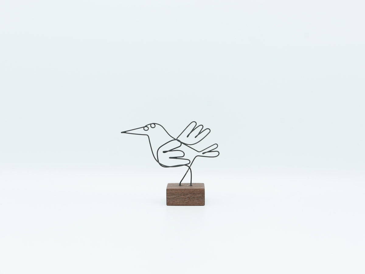 【作家もの】岡部稔｜ワイヤースケッチ -182｜W7.8 × H6.4 cm