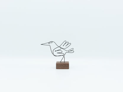 【作家もの】岡部稔｜ワイヤースケッチ -182｜W7.8 × H6.4 cm