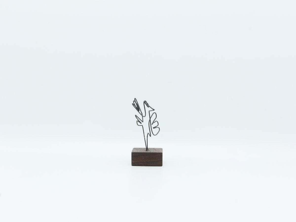 【作家もの】岡部稔｜ワイヤースケッチ -182｜W7.8 × H6.4 cm