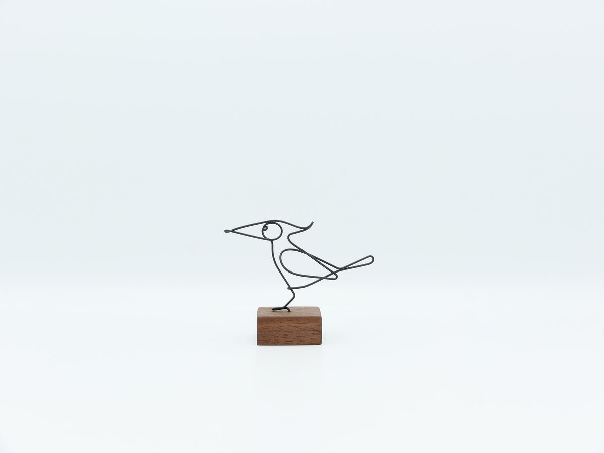 【作家もの】岡部稔｜ワイヤースケッチ -184｜W7 × H5.6 cm