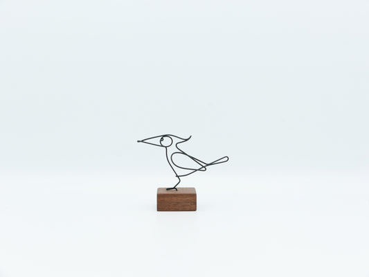 【作家もの】岡部稔｜ワイヤースケッチ -184｜W7 × H5.6 cm