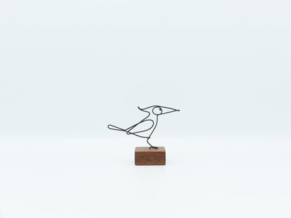 【作家もの】岡部稔｜ワイヤースケッチ -184｜W7 × H5.6 cm