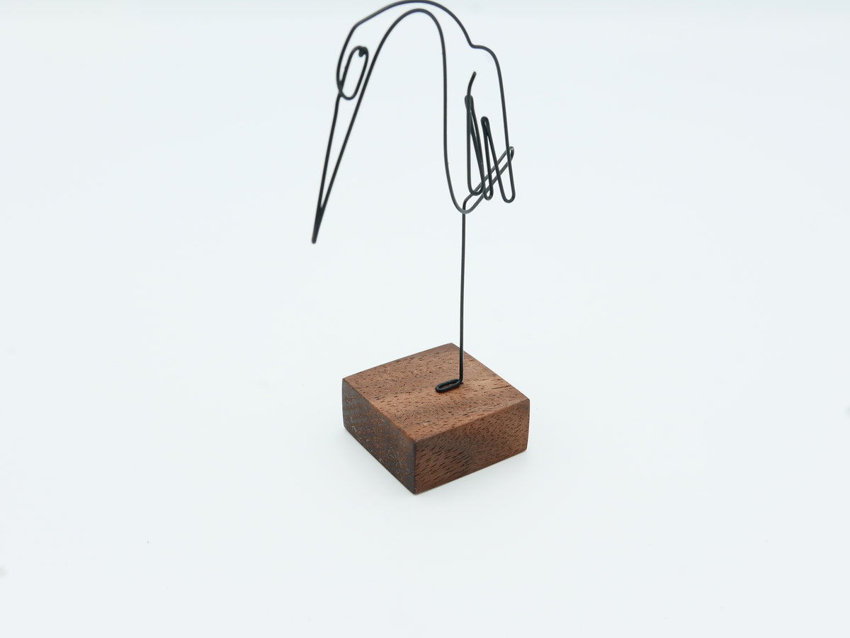 【作家もの】岡部稔｜ワイヤースケッチ -177｜W6.2 × H9.9 cm