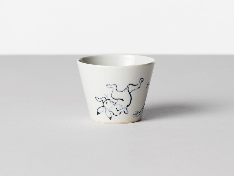 鳥獣戯画 そばちょこ BARBAR 未使用A品】そば猪口 鳥獣戯画 BAR BAR