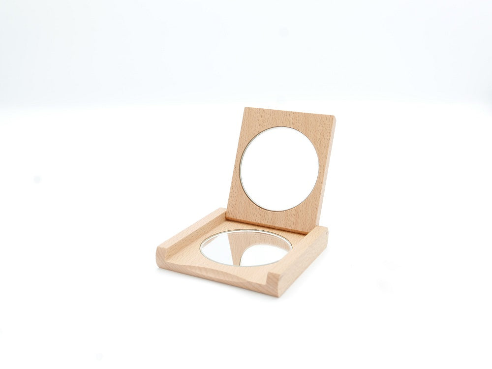 KOST KAMM｜Pocket Glass　Waxed beech wood 50mm　ミラー
