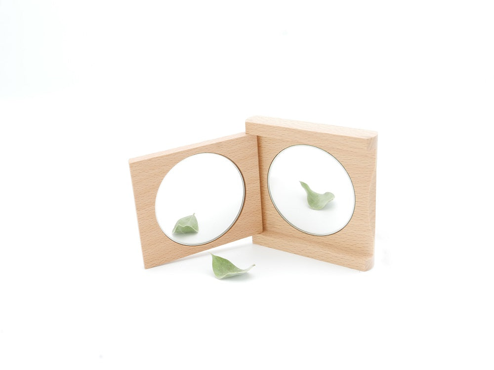 KOST KAMM｜Pocket Glass　Waxed beech wood 50mm　ミラー