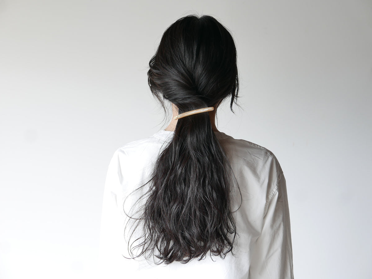 KOST KAMM｜Hair Clip　スレンダーシャープ　10cm　No.9532　水牛角　ヘアクリップ