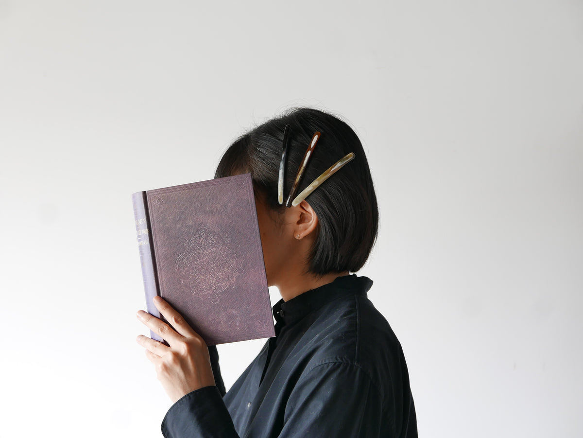 KOST KAMM｜Hair Clip　スレンダーシャープ　10cm　No.9532　水牛角　ヘアクリップ