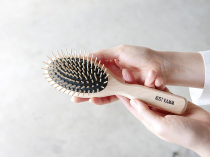 KOST KAMM｜Wooden brush　Waxed Beech Wood　21.5cm　No.4510　天然木　ヘアブラシ